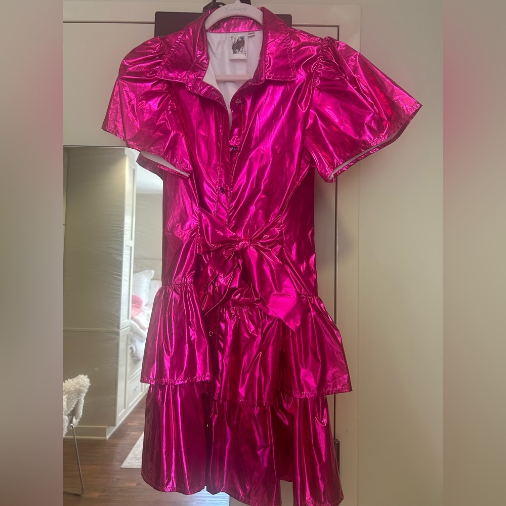 queen of sparkles medium metallic dress